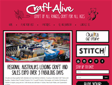 Tablet Screenshot of craftalive.com.au